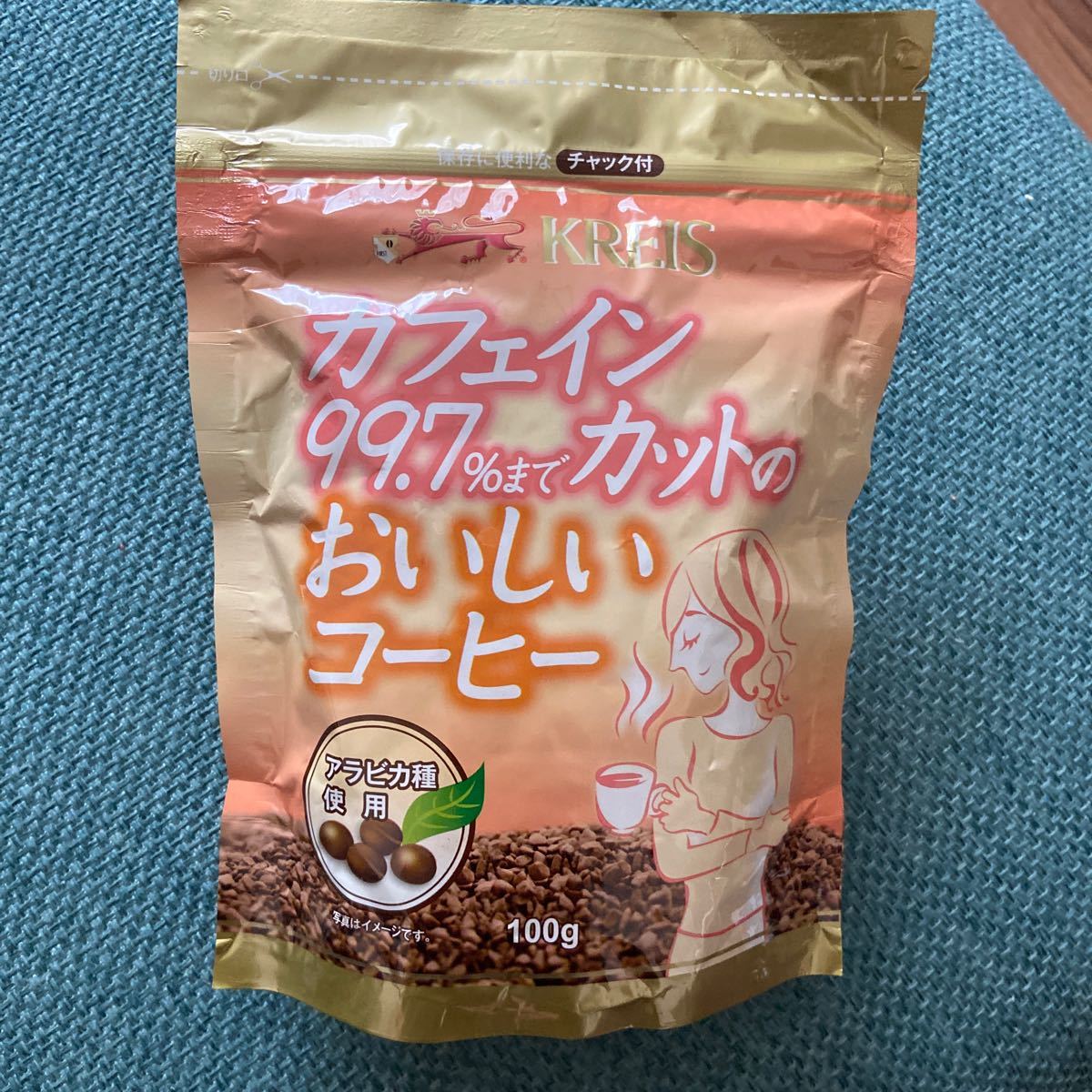 【未開封】クライス: カフェインレスインスタントコーヒー、定価918円