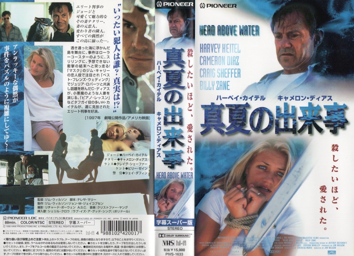 真夏の出来事　字幕スーパー版　ハーベイ・カイテル×キャメロン・ディアス　VHS