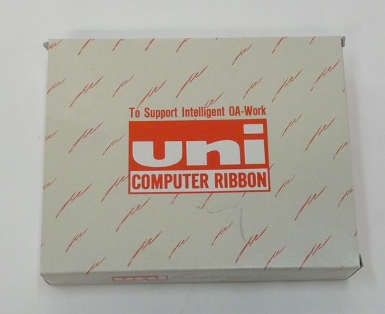 ■UNI ドットインパクトプリンター用リボン GRN-07 黒 NEC PC-PR201H用(EF-1266B) ジャンク品_画像1