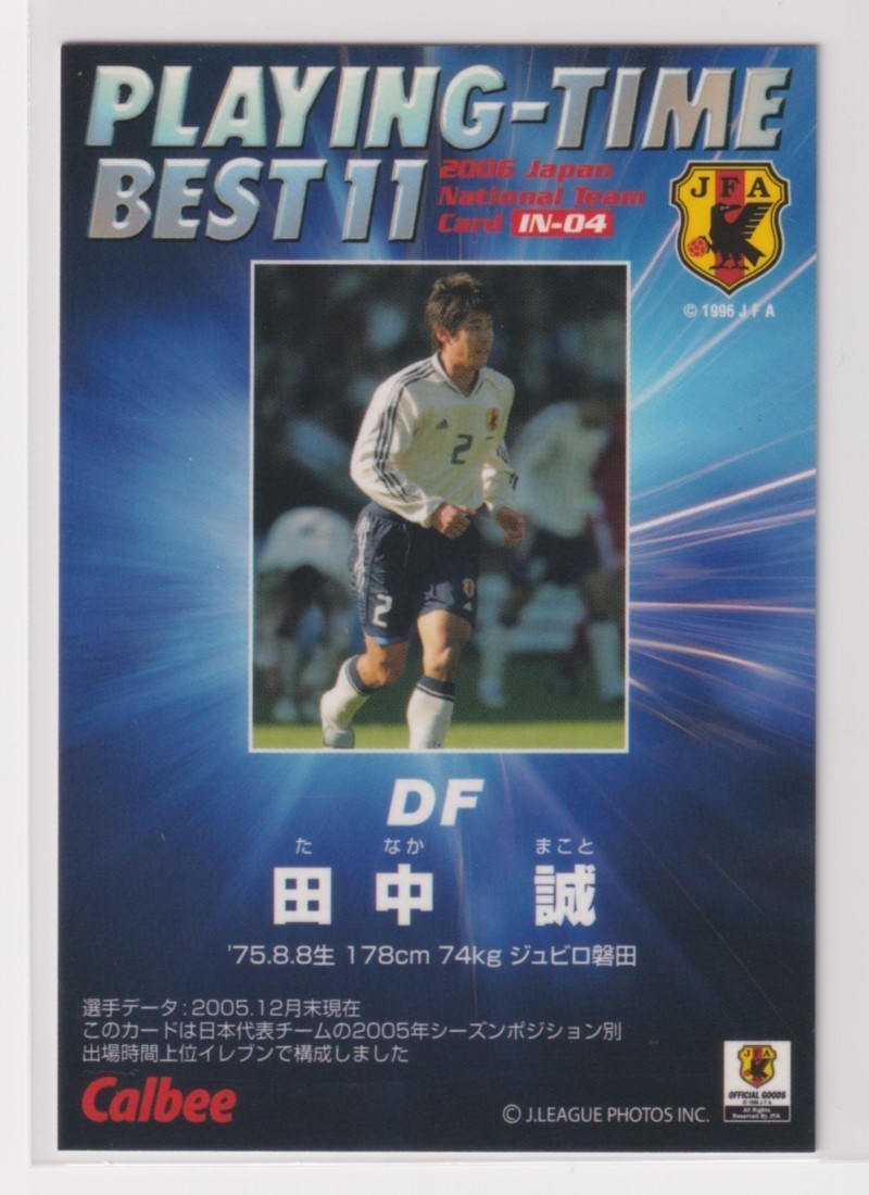 ヤフオク サッカー日本代表チームチップス２００６ In 04