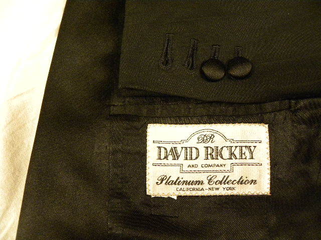 |o_o|アメリカのDavid Rickey(1n)フォーマルジャケット165-170cm本切羽_画像2