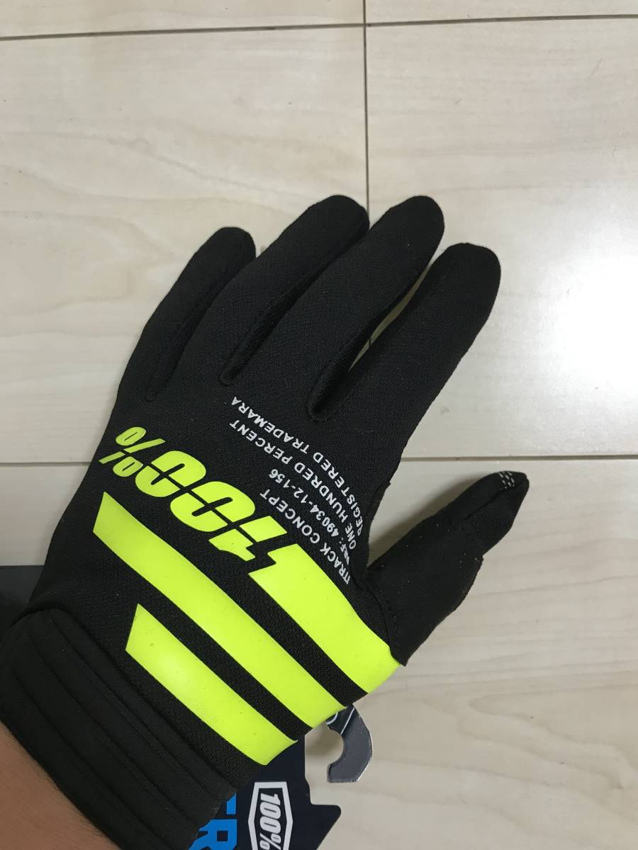 国内 新品 送料無料★100% GLOVE 自転車 オートバイ サイクリング　ハイクラスグローブ COLOR2 通気性よい　Mサイズ B2