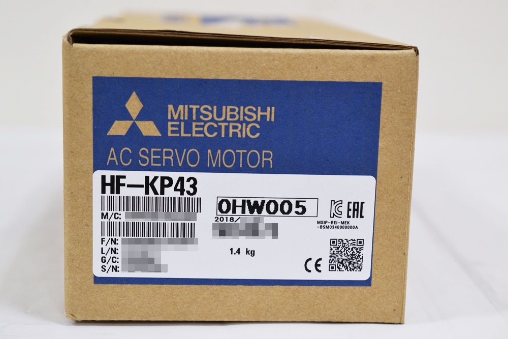 ★未使用！三菱電機 サーボモータ HF-KP43 (生産終了モデル) 2018年製_画像1