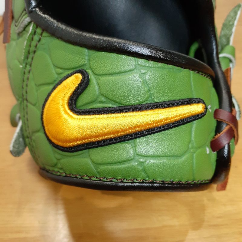 パターン NIKE 限定 グリーンクロコ柄 人気 ナイキ 一般軟式用グラブ
