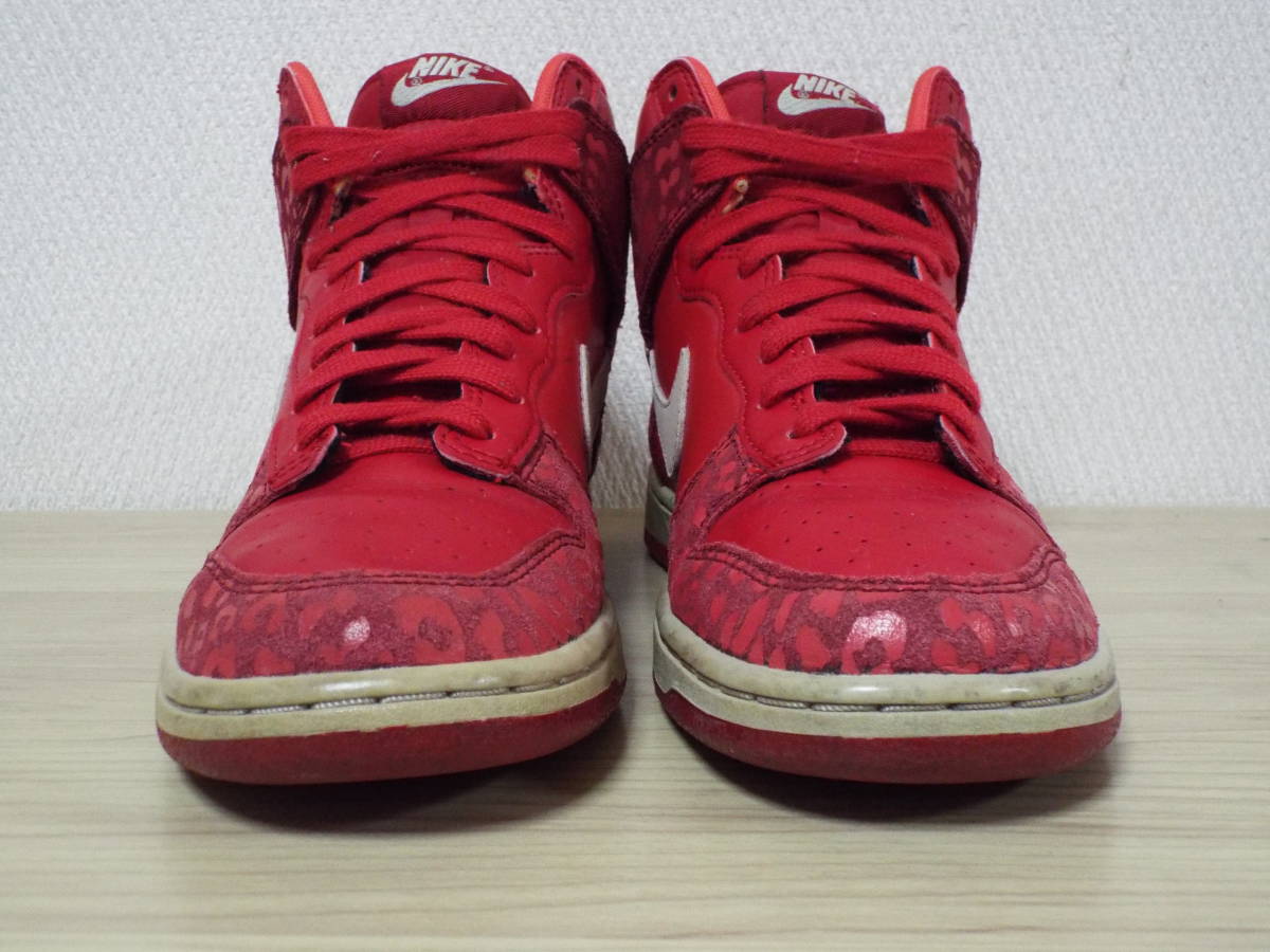 ★ NIKE ナイキ DUNK ダンク ハイ HI【429984-603】★ 23.0cm スニーカー レッド_画像4