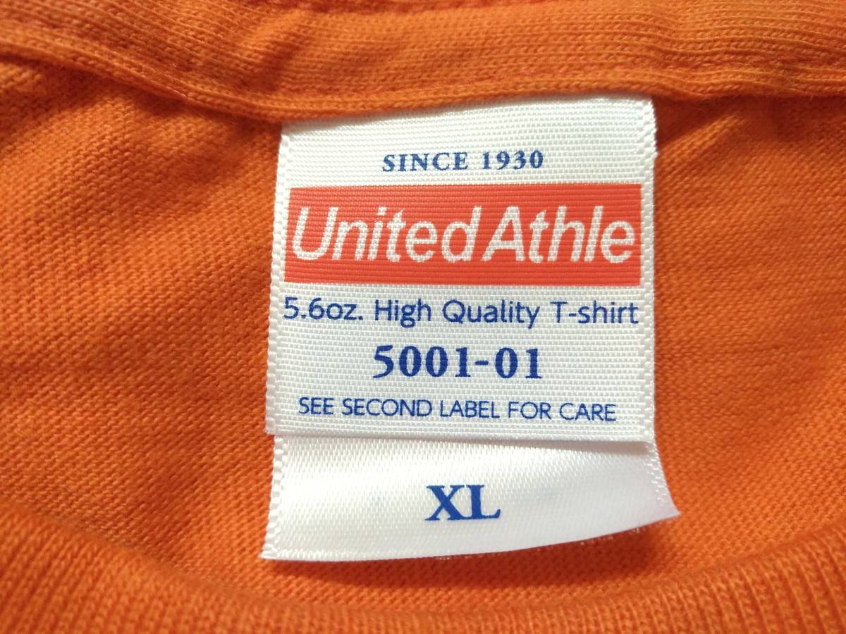 2019年スローガン 一体感 AC長野パルセイロ 半袖 Tシャツ XL 橙 オレンジ 応援用 メンズ 長野県 サッカー シャツ HOKTO パルセイロ