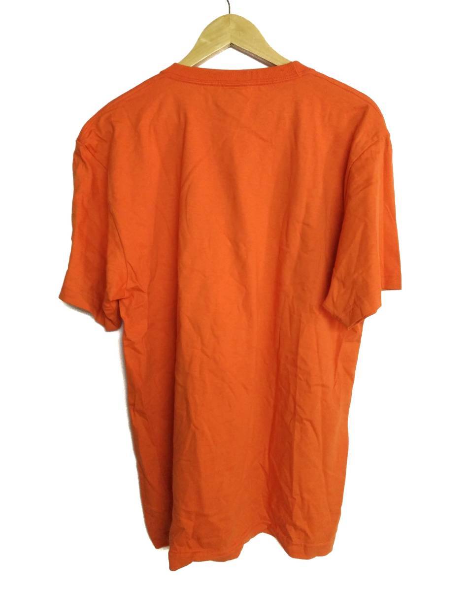 2019年スローガン 一体感 AC長野パルセイロ 半袖 Tシャツ XL 橙 オレンジ 応援用 メンズ 長野県 サッカー シャツ HOKTO パルセイロ