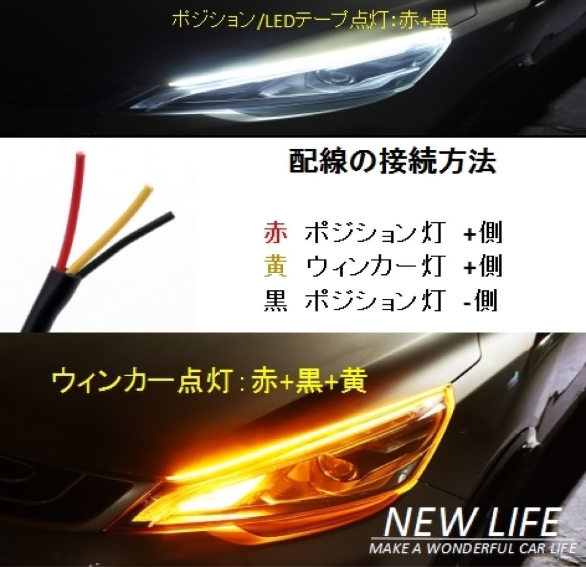 Paypayフリマ 新品 Ledテープライト 流れるウィンカー シーケンシャル 60cm 12v車 Paypayフリマ 新品 Ledテープライト 流れるウィンカー シーケンシャル 60cm 12v車