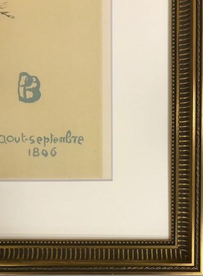 【特価】　≪　　 ピエール ボナール　　≫　　リトグラフ【石版画】　　AFFICHE POUR LE SALON DES CENT　　1952年　　PIERRE-BONNARD