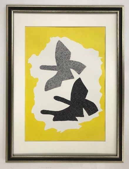 【特価】　≪　　ジョルジュ ブラック 　　　≫　　オリジナルリトグラフ【石版画】　　1973年　　 GEORGES　BRAQUE_画像1