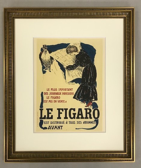 【特価】　≪　　 ピエール ボナール　　≫　　リトグラフ【石版画】　　GRANDE AFFICHE POUR LE FIGARO　　1952年　　PIERRE-BONNARD_画像1