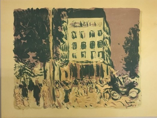 【特価】　≪　　 ピエール ボナール　　≫　　リトグラフ【石版画】　　LES BOULEVARDS　　1952年　　PIERRE-BONNARD