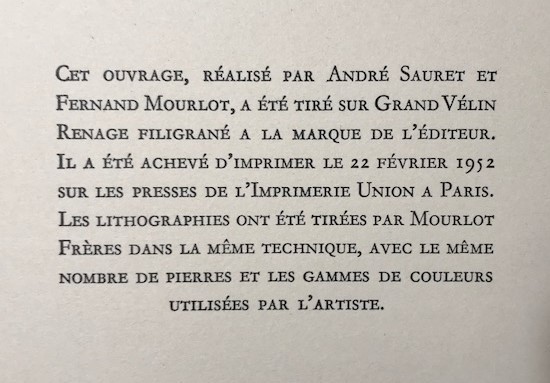 [ специальная цена ] { Pierre bona-ru} литография [ литография ] QUI VEUT DES ECOPEAUX&PREMIER AIR DE FIFI 1952 год PIERRE-BONNARD