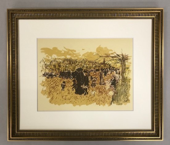 【特価】　≪　　 ピエール ボナール　　≫　　リトグラフ【石版画】　　AVENUE DU BOIS　　1952年　　PIERRE-BONNARD