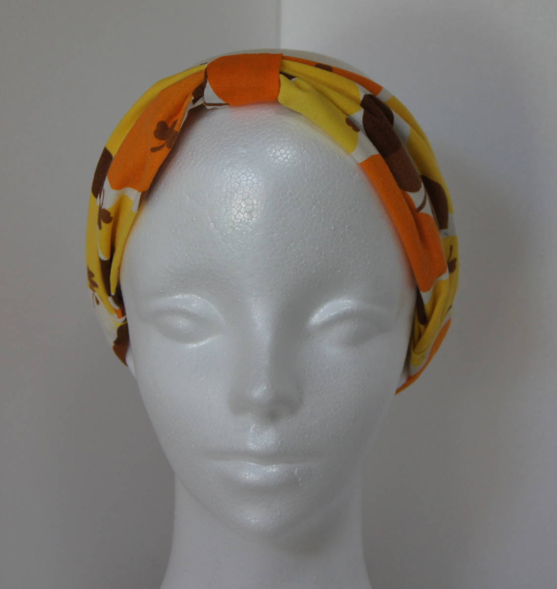 * for children hair band *ta- van ribbon apple pattern clover yellow color yellow orange 