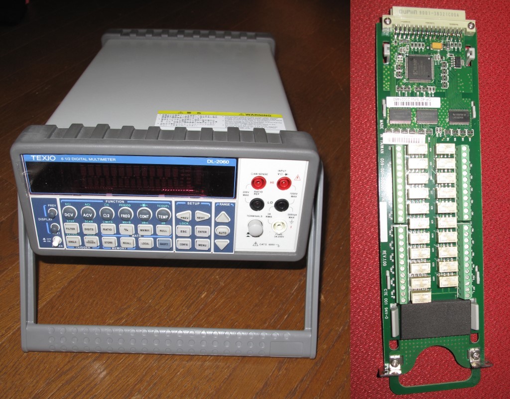 ◇美品　DL-2060　TEXIO テクシオ　デジタルマルチメーター / OP-42　20chマルチポイントスキャナカード付き