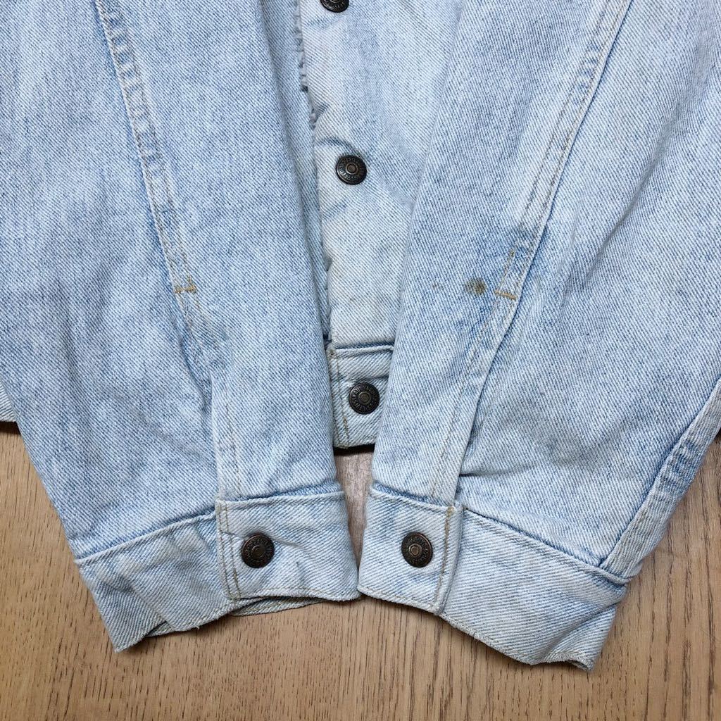 80's◇Levi's / AUTHENTIC◇USA製 リーバイス メンズ M ボア デニムジャケット 70609-4803 防寒 暖か Gジャン アウター ヴィンテージ古着_画像7