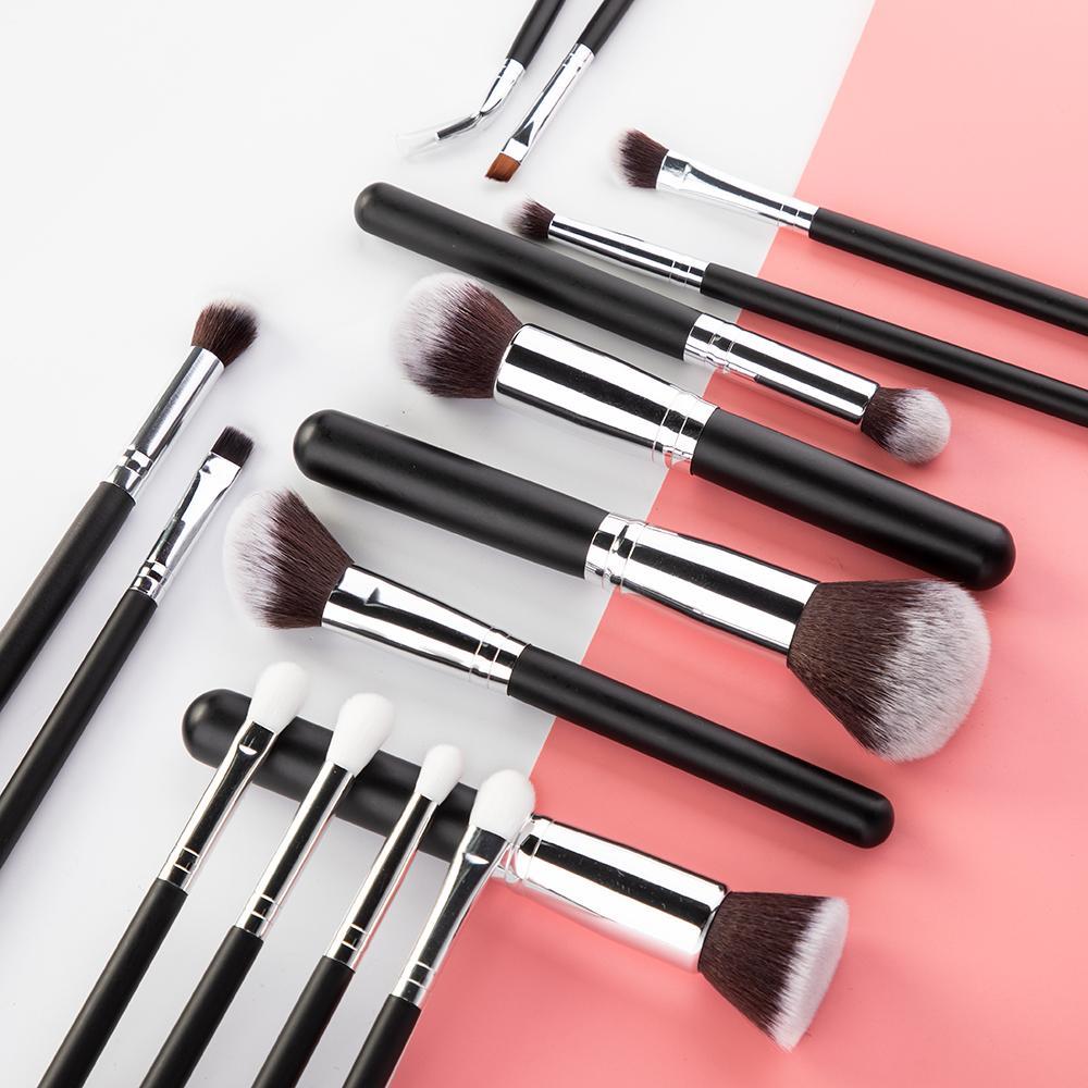 [** new goods **]Rancai 10/15 piece professional brush set make-up brush make-up beauty tool soft compound . leather case 