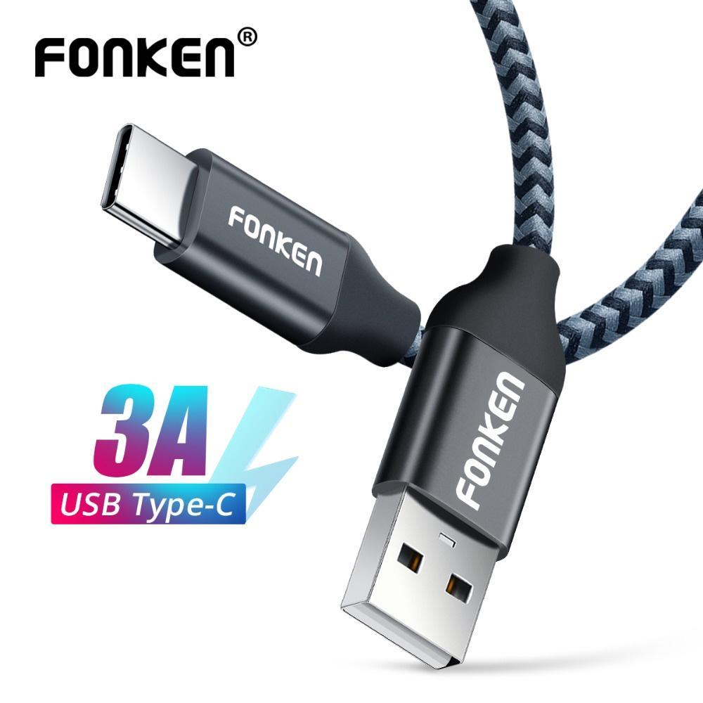 FONKEN Usb  тип  C  кабель  тип  C ... эл. зарядка  кабель  2.4A  максимум  3A  высокоскоростной  эл. зарядка  данные   код  USB C  кабель  xiaomi Redmi  примечания  7 8 9