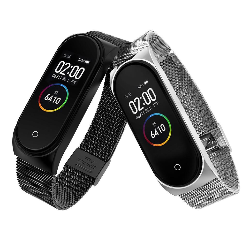 Eplacement part mi band 4 3 Smart wristwatch accessory metal strap wristband stainless steel steel buckle exchange strap xiaomi