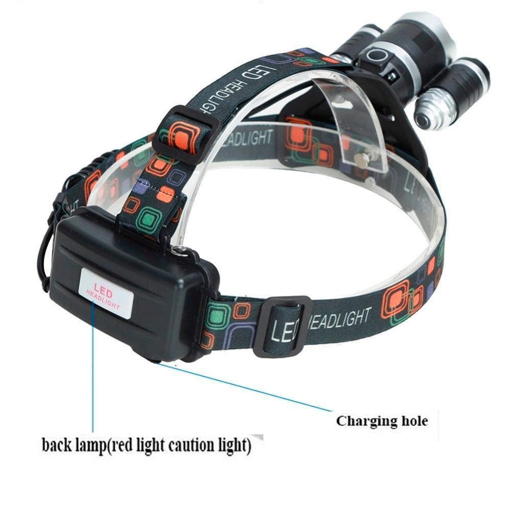 [** new goods **] super high luminance Led flashlight rechargeable 3XT6 LED hard hat head light camp night fishing 