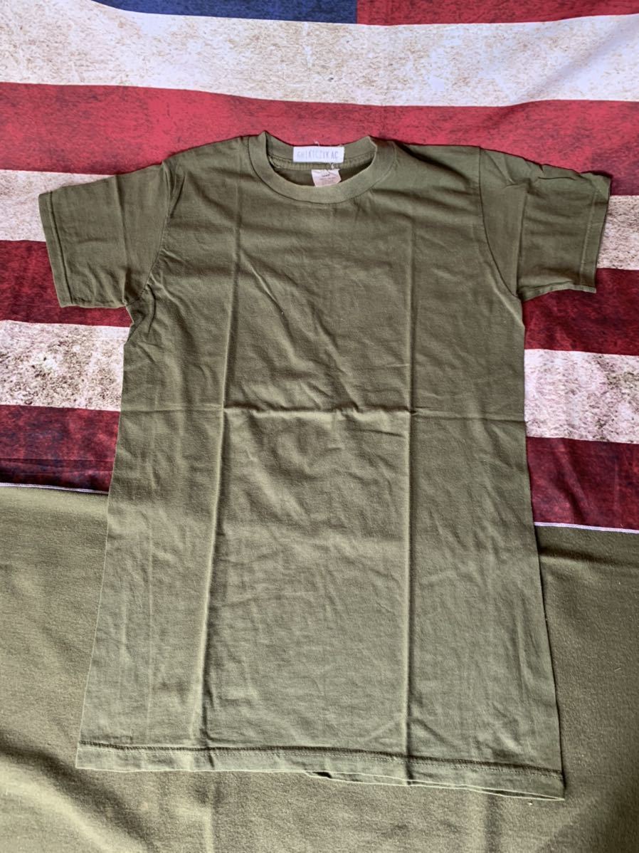 米軍 海兵隊 実物 放出品 Tシャツ 専門店 にて クリーニング 済み tactical T-shirt サイズ M USMC タクティカル コンバット OD インナー T_画像4