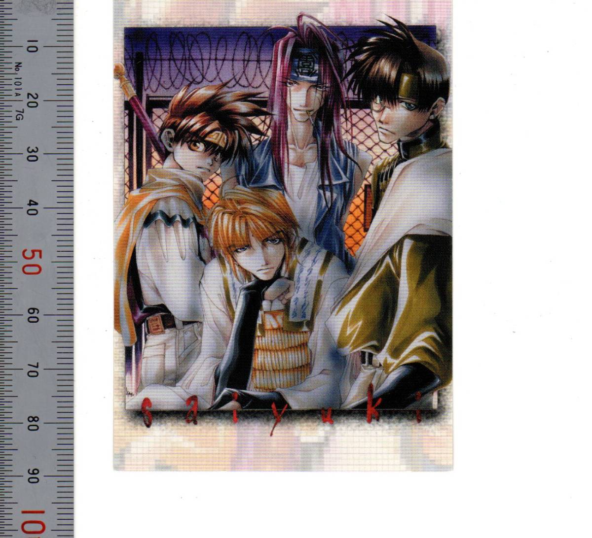 [No.02 комикс серии 02 стикер три магазин . пустой ....~ Gensou Maden Saiyuki ][ наклейка * стикер / размер коллекционные карточки ] медведь ... коллекционные карточки 1480