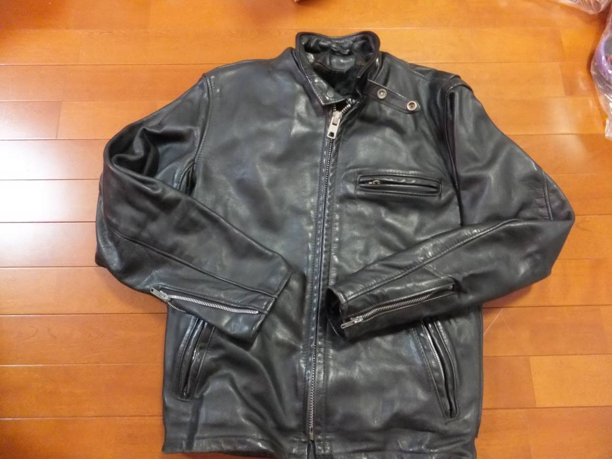 Schott ショット USA製 レザー ライダースジャケット 革ジャン ボア