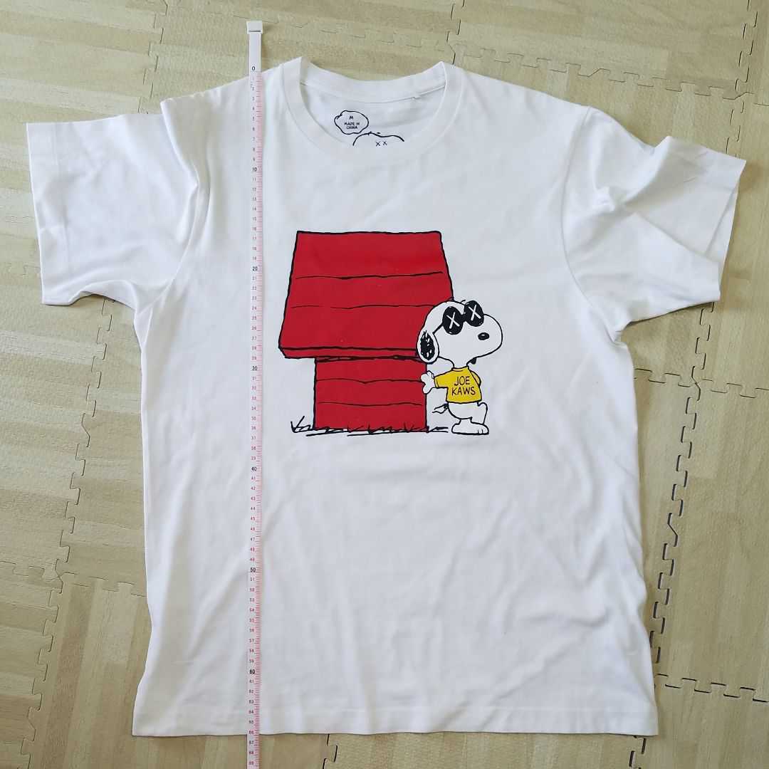 Paypayフリマ ピーナッツ スヌーピー カウズ Tシャツ M 白 Snoopy Kaws 半袖tシャツ