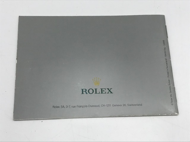 ROLEX　ロレックス　本物　サブマリーナ　2005年製　純正品　冊子_画像2
