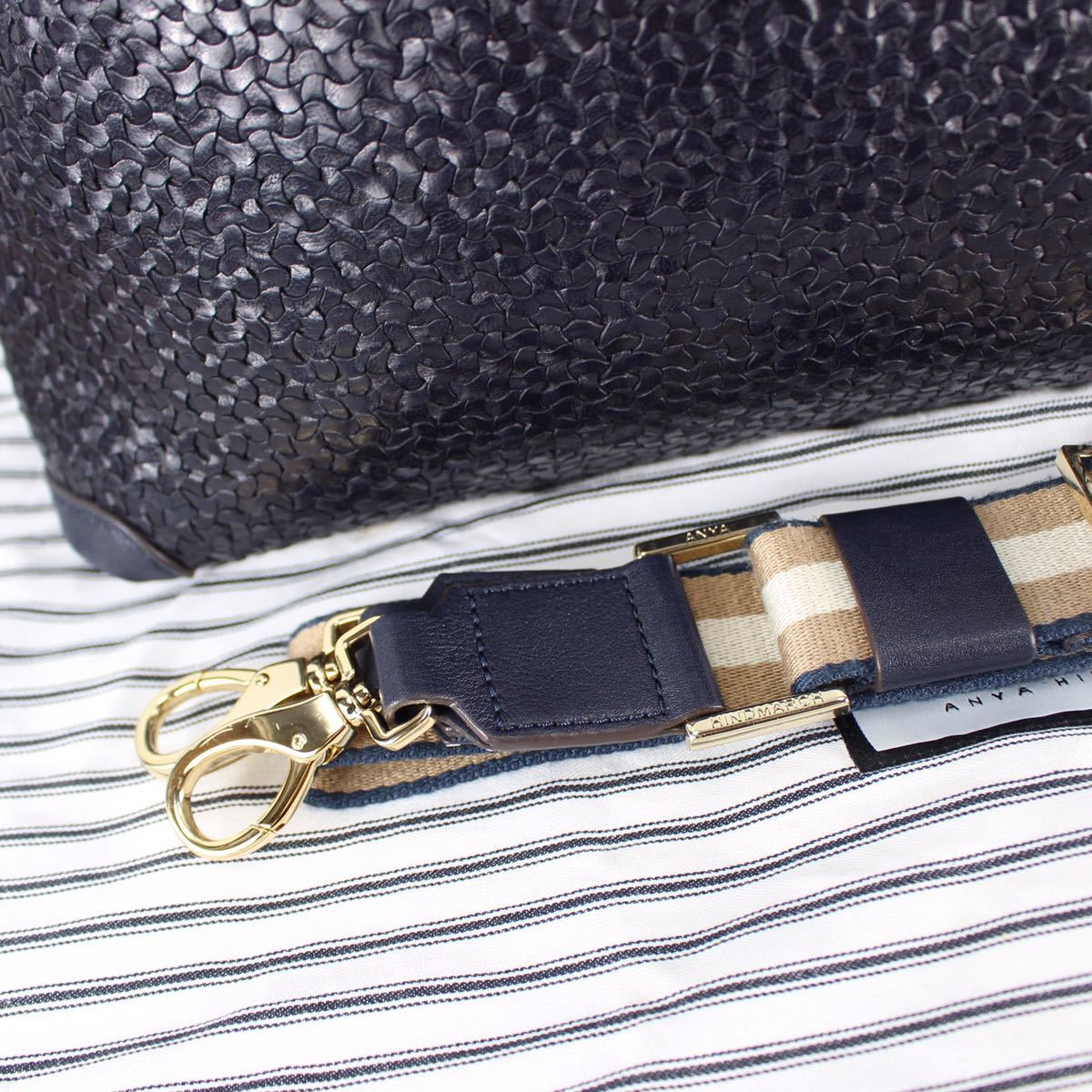 新品同様ANYA HINDMARCH EBURY LEATHER 2WAY SHOULDER BAG/アニヤ