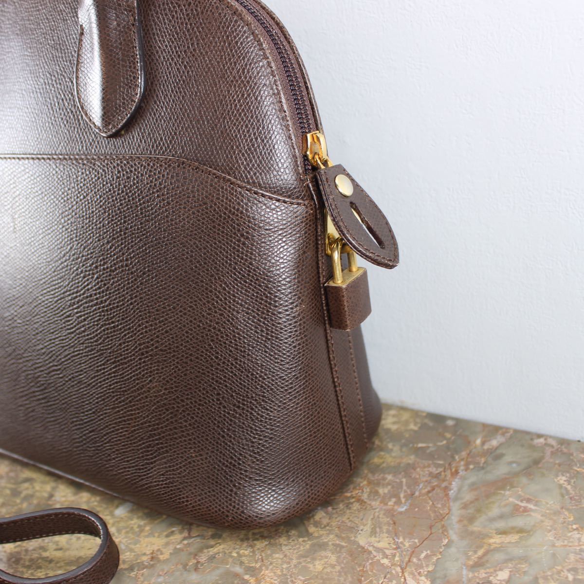 MORABITO DINA DOME TYPE LEATHER 2WAY SHOULDER BAG MADE IN ITALY/モラビトディナドーム型レザー2wayショルダーバッグ