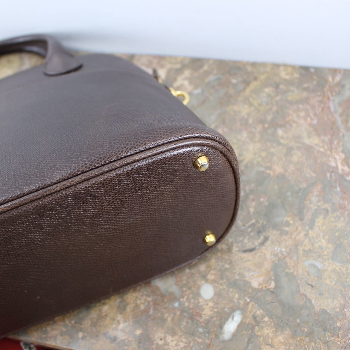 MORABITO DINA DOME TYPE LEATHER 2WAY SHOULDER BAG MADE IN ITALY/モラビトディナドーム型レザー2wayショルダーバッグ