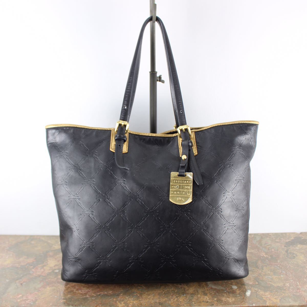 LONGCHAMP LEATHER TOTE BAG/ロンシャンレザートートバッグ Yahoo