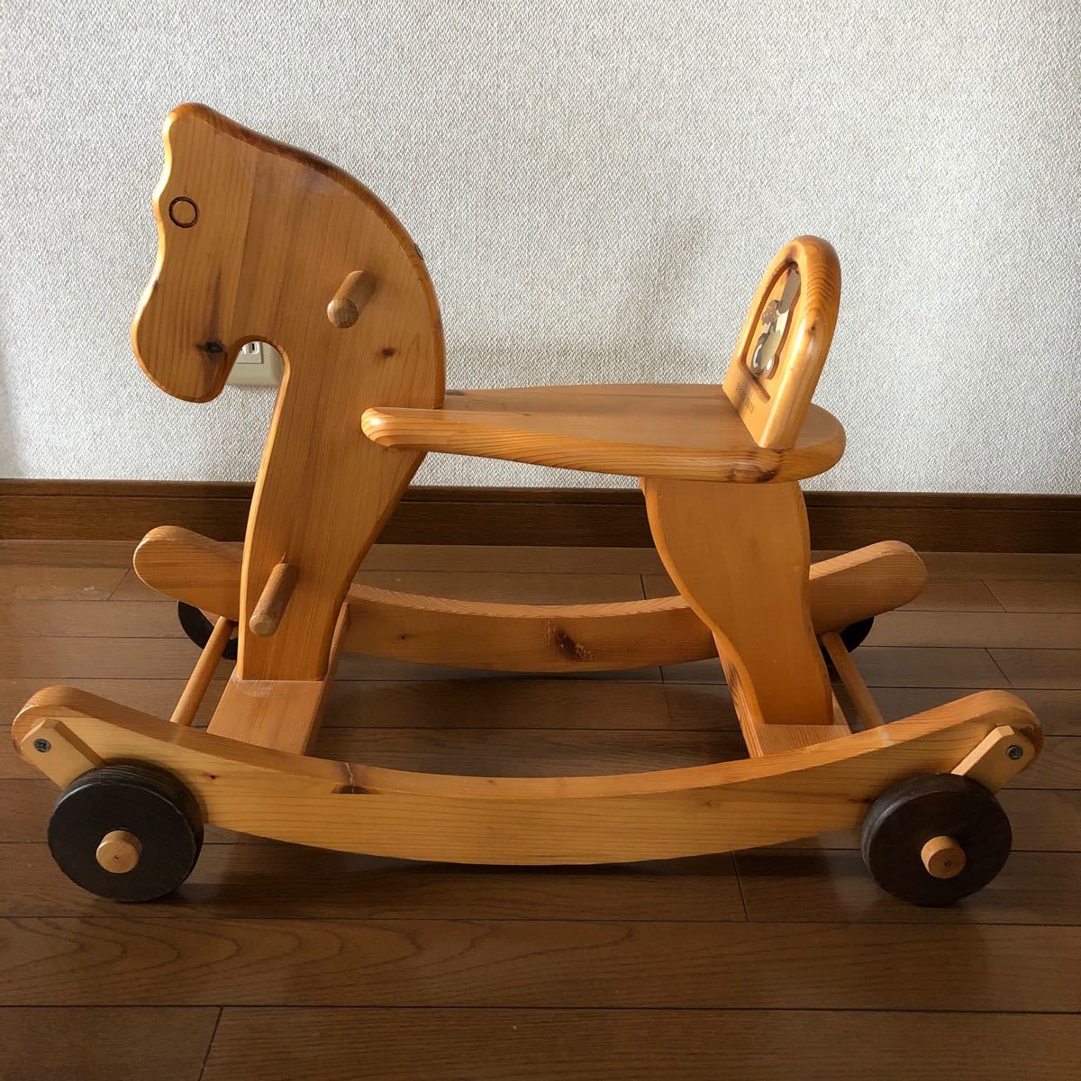 希少 激レア 飛行機 おもちゃ 乗り物 木製 ロッキングチェア 木馬