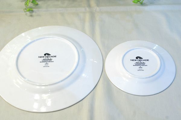 ○美品 ノリタケ Noritake NEW DECADE 中皿 大皿 平皿 プレート 2枚 D1719_画像2