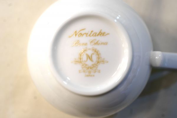 ○美品 ノリタケ Noritake 花柄 カップ&ソーサー 2客 D1752_画像3