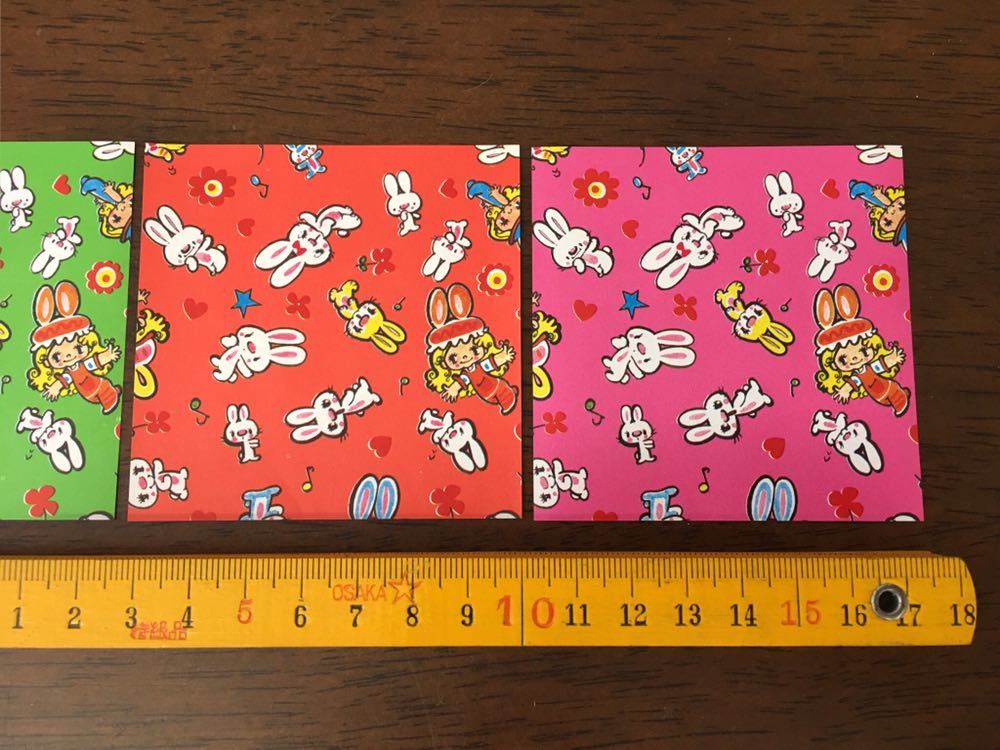 ヤフオク 昭和レトロ 千代紙 4枚セット 可愛い うさぎ 少