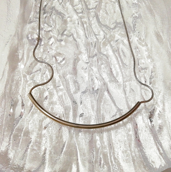 金シンプルネックレス首輪チョーカー/ジュエリー/お守りアミュレット Gold simple necklace collar choker jewelry amulet_画像1