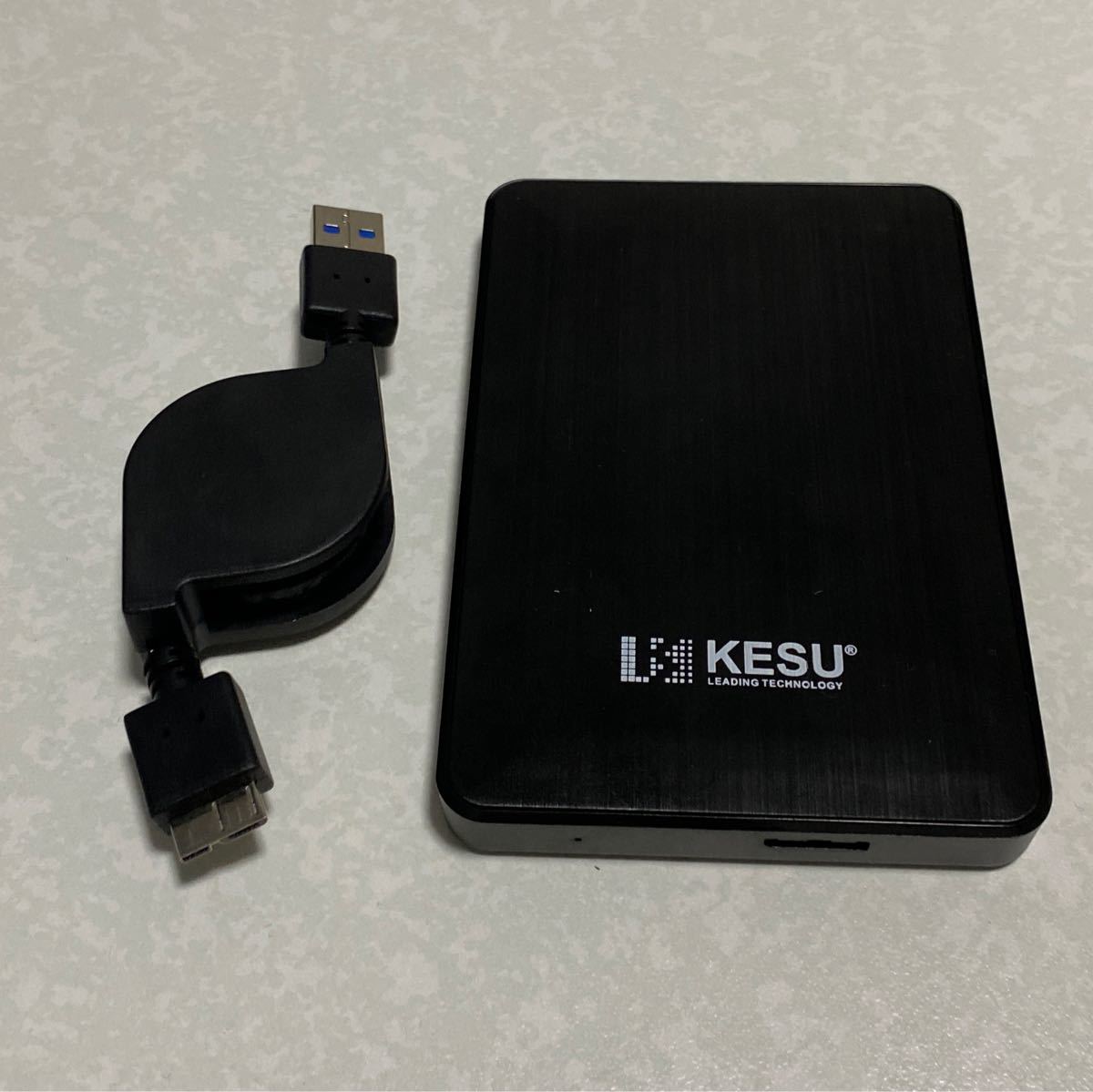 USB3.0 ポータブルHDD(ジャンク)1TB USBケーブル付き