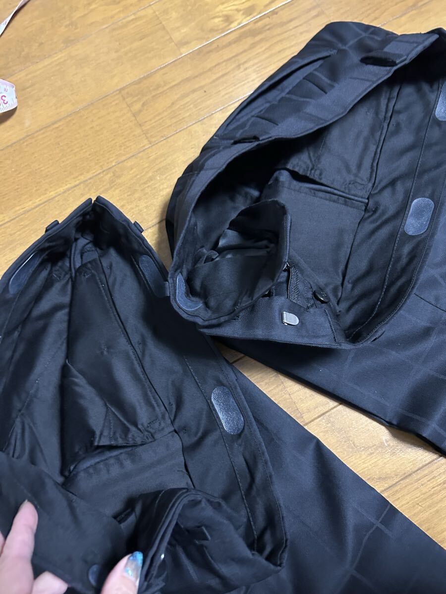 UNIVERSAL LANGUAGEユニバーサルランゲージ★高級おしゃれスーツ チェック柄 A4前後 ベスト付2パンツスーツ カノニコ サイドベンツ_画像7