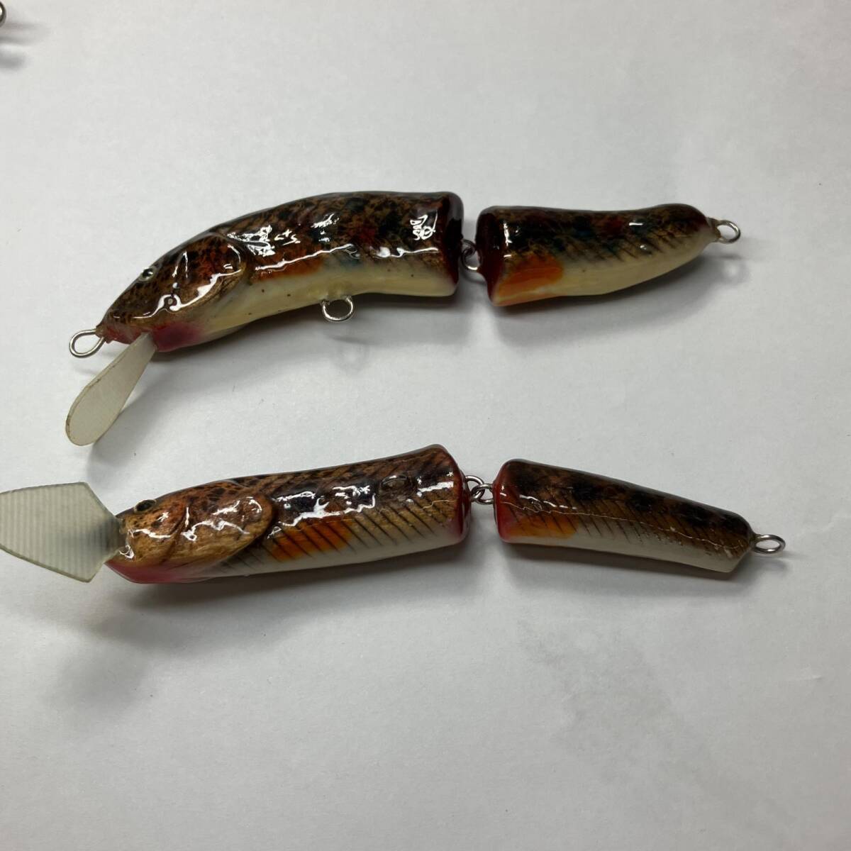 △△【1円スタート】 誠ミノー ハンドメイドルアー ジョイント 4個まとめ やや傷や汚れあり_画像3