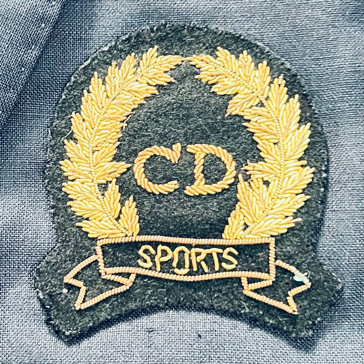 DIOR ディオール エンブレム Lサイズ ブレザー ジャケット ネイビー ゴールド ウール メンズ_画像6