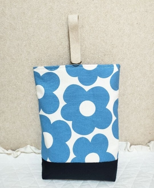 4点セット 水色花柄 入園入学セット ハンドメイド レッスンバッグ シューズケース 巾着袋_画像5