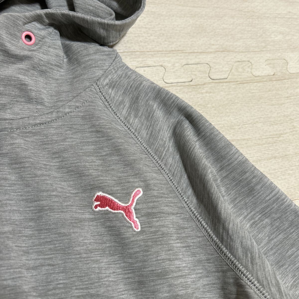 新品 タグ付き 未使用品 PUMA プーマ パーカー ジップアップ トップス フーディー スウェット カジュアル ジャージ グレー 灰色 Mサイズ_画像8