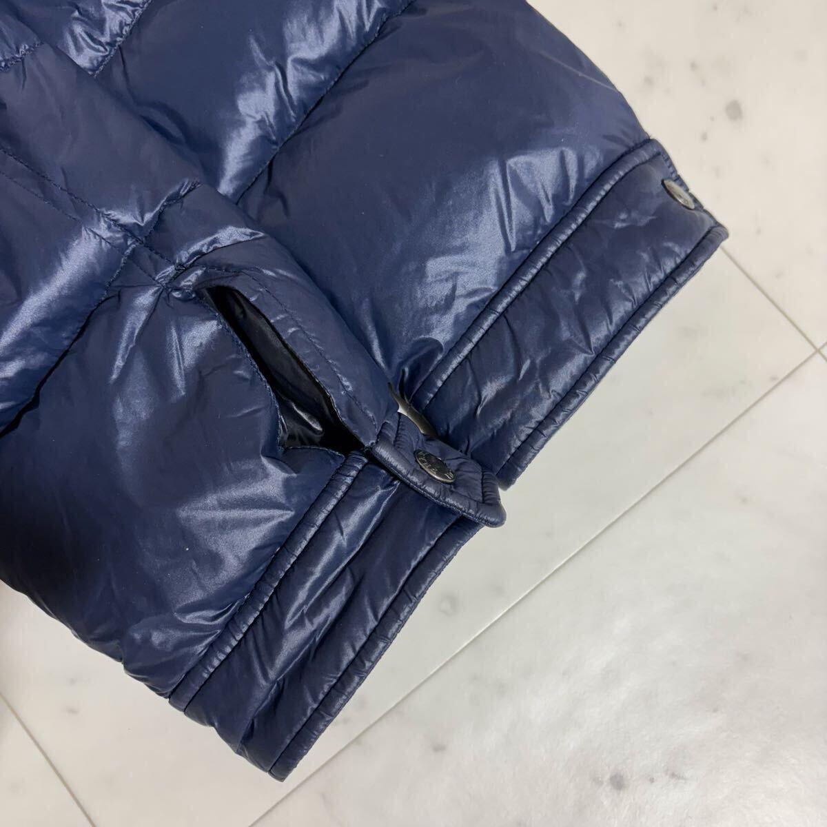 PRADA[ Aoyama . поверхность магазин покупка!!! подавляющий крепление, опора tas!!!] Prada * обычная цена 38 десять тысяч 50 размер * прекрасный товар XL Rider's type высококлассный down темно-синий мясо толщина высшее . высший класс 