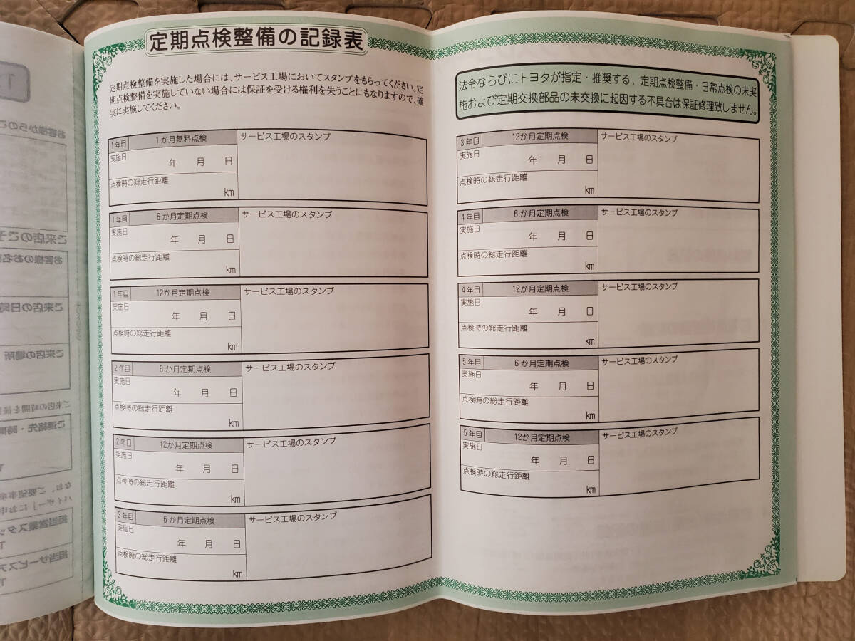 TOYOTA(トヨタ)★メンテナンスノート★自家用貨物車★平成25年10月1日頃発行★No.2-72 11311★送料無料_画像4