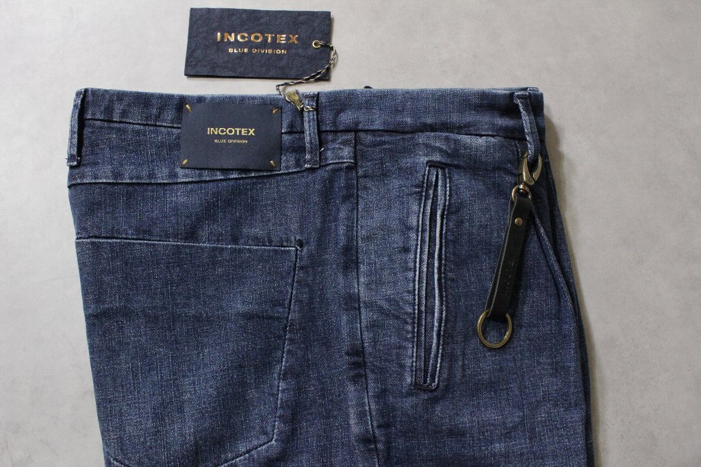 INCOTEX BLUE DIVISION★新品6.8万 インコテックス ブルーディヴィジョン 1プリーツテーパードのデニスラモデル 36(ウエスト90cm)_画像6