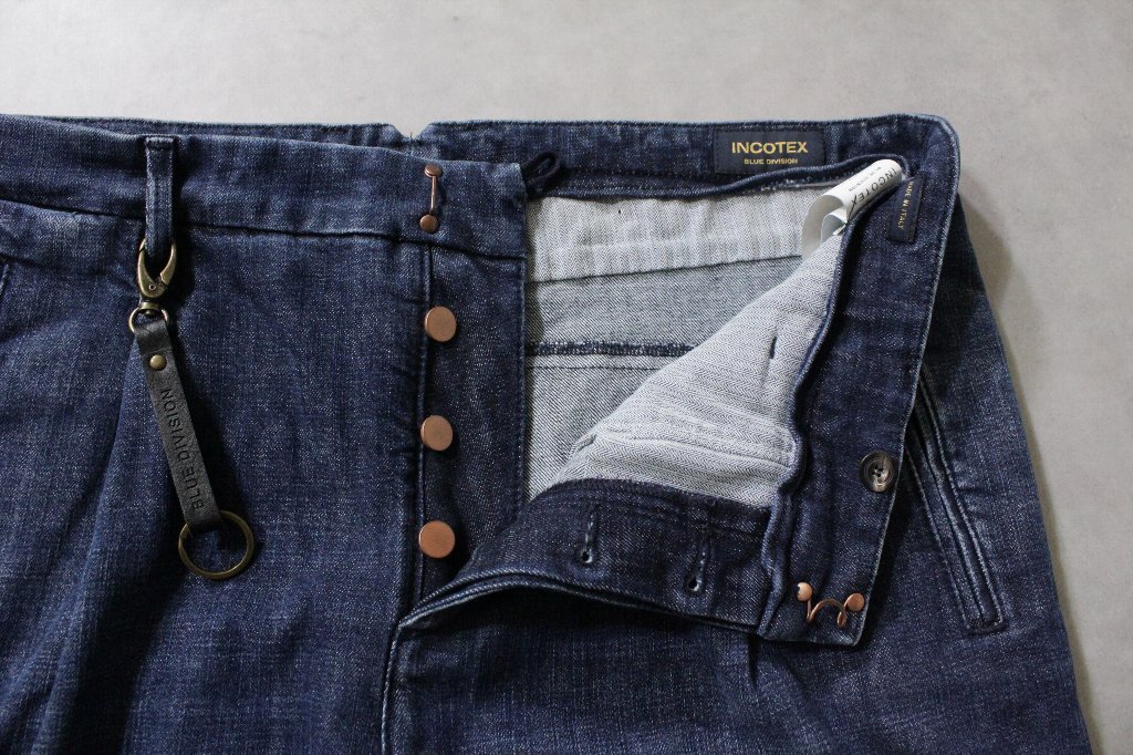 INCOTEX BLUE DIVISION★新品6.8万 インコテックス ブルーディヴィジョン 1プリーツテーパードのデニスラモデル 36(ウエスト90cm)_画像8