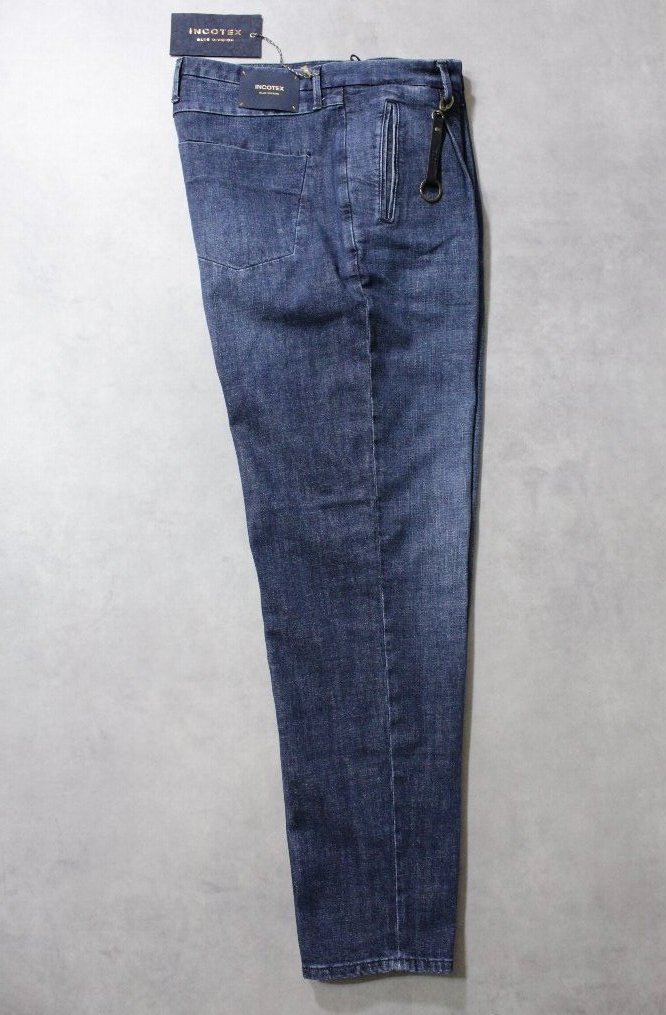 INCOTEX BLUE DIVISION★新品6.8万 インコテックス ブルーディヴィジョン 1プリーツテーパードのデニスラモデル 36(ウエスト90cm)_画像2